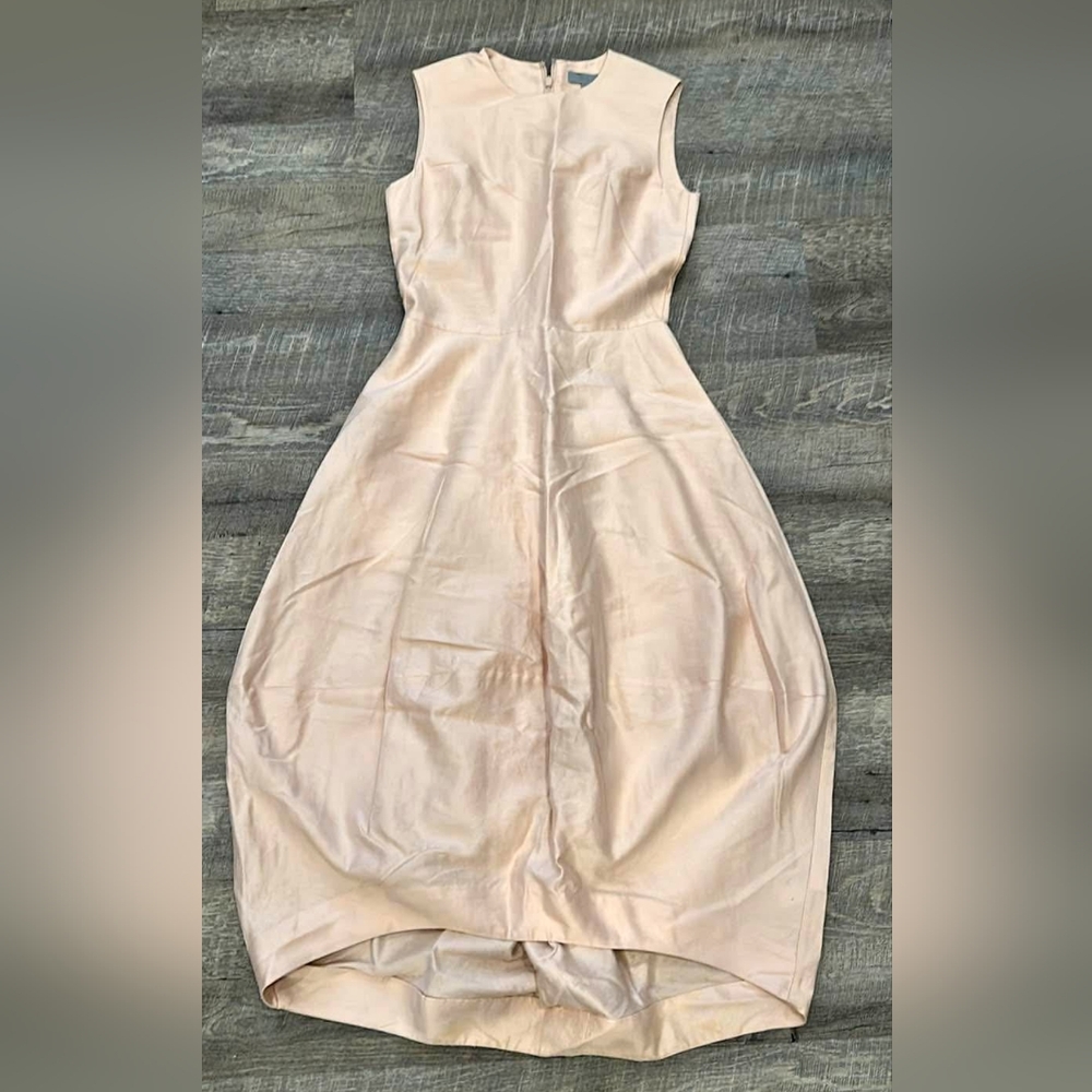 COS Cream Strapless Sheath Dress for Prom